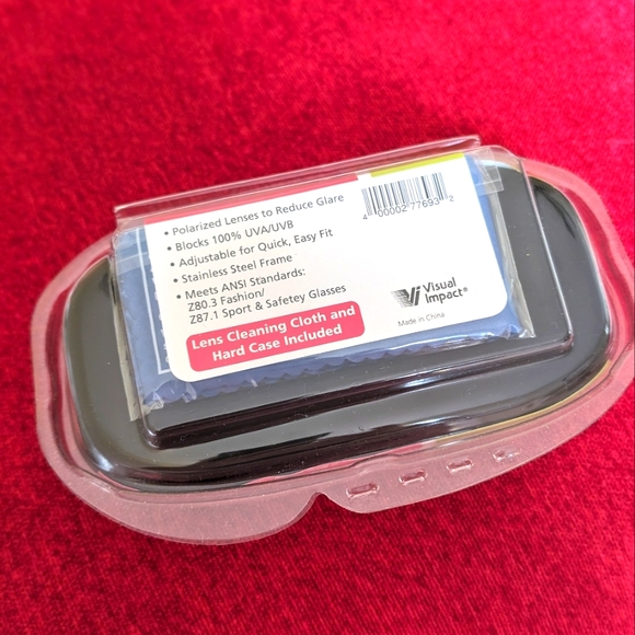 NWT VISUAL IMPACT WOMEN'S POLARIZED CLIP-ON SUNGLASSES - ECLIPSE - Picture 2 of 5